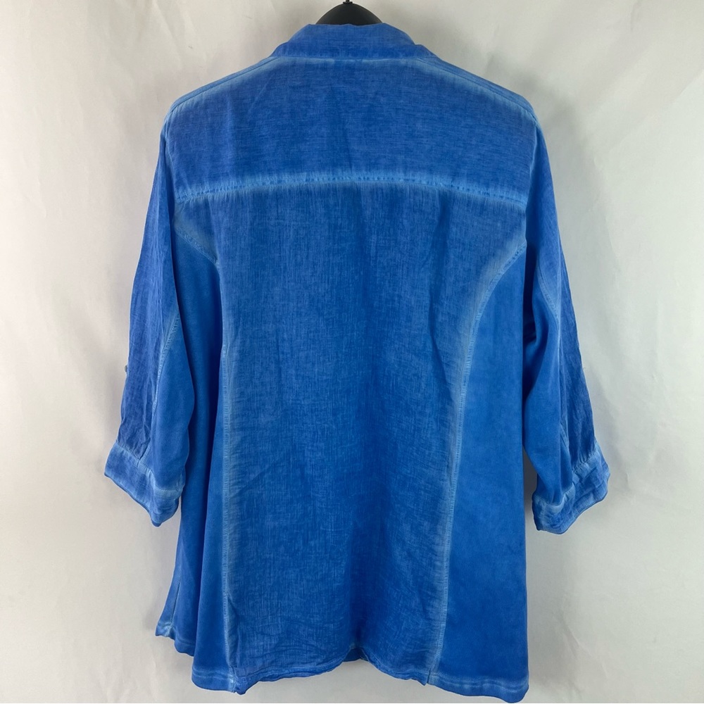 Parsley And Sage Button Up 3/4 Sleeve Blouse - image 5